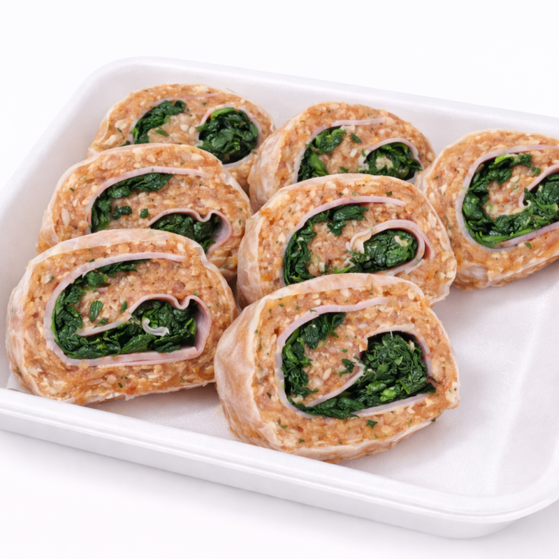 girelle-di-rucola Girelle di pollo sardo con rucola pronte da cuocere – Il Pollo D'Oro