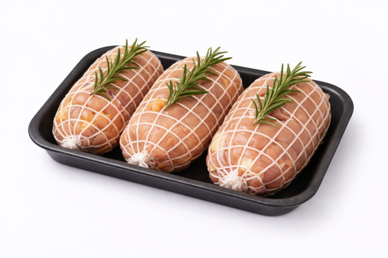 Involtini di coscia di pollo sardo ripieni pronti da cuocere – Il Pollo D'Oro