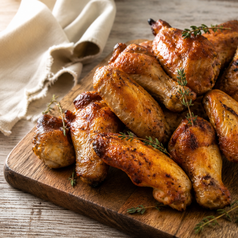 Ali di pollo al forno (foto illustrativa)