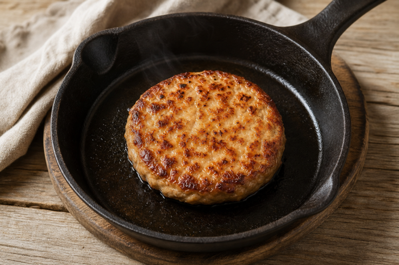 Hamburger di pollo alla griglia (foto illustrativa)